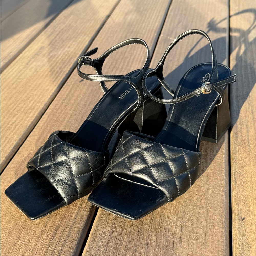NWOT Open Edit Austyn Block Quilted Heels